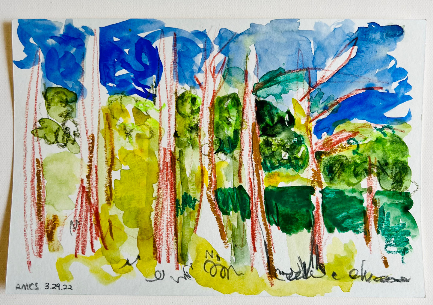 From the Vault: Plein Air on the schoolyard, 2022