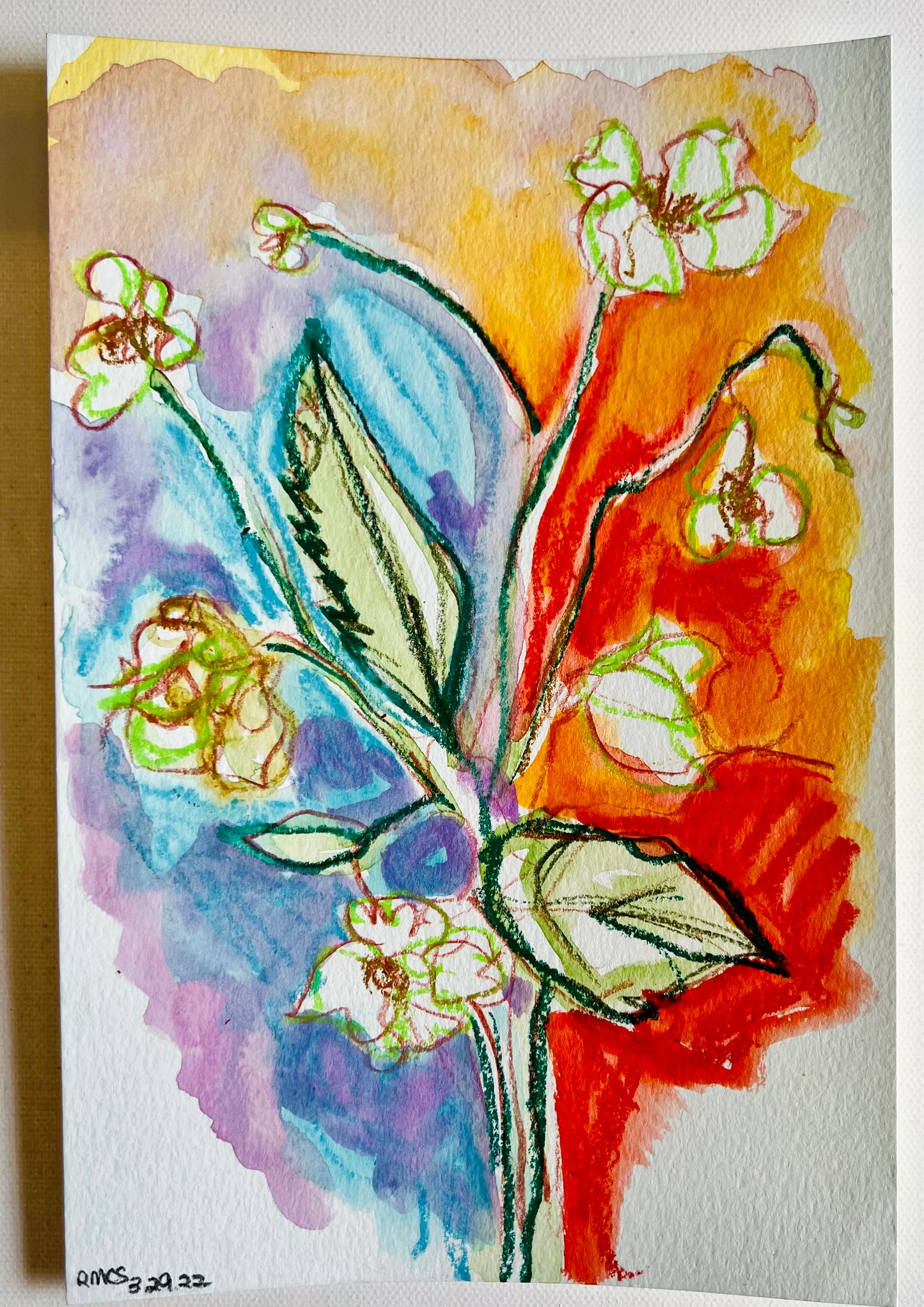 From the Vault: Plein Air flower study 2022