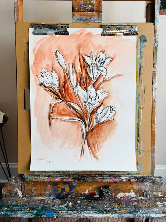 Lily Studies 18x24”