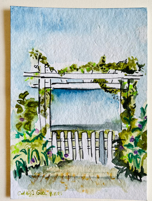 From the Vault: Cathy’s Gate, garden of Cathy Adams, Sept. 2020